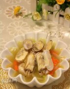 贝类海鲜汤 蛏子花甲汤
