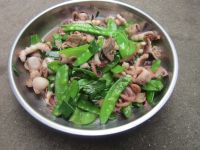 八爪鱼瘦肉炒荷兰豆怎么做好吃_八爪鱼瘦肉炒荷兰豆的做法