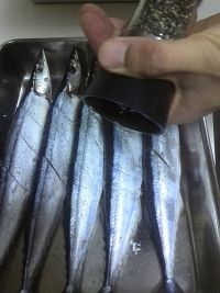 时蔬盐烤秋刀鱼怎么做好吃_家常时蔬盐烤秋刀鱼的做法